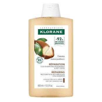 Shampoo mit Cupuaçu zur Reparatur von sehr trockenem und geschädigtem Haar Klorane - Flasche mit 400ml