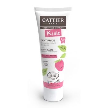 Bio-Zahnpasta 2-6 Jahre Himbeergeschmack Cattier - Tube 50ml