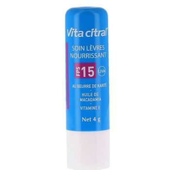 Vita Citral pflegender Lippenbalsam SPF15 - 4g Stick