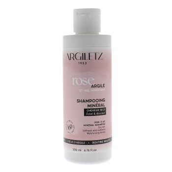 Shampoo mit rosa Tonerde und Honig für trockenes Haar Argiletz - Flasche mit 200 ml