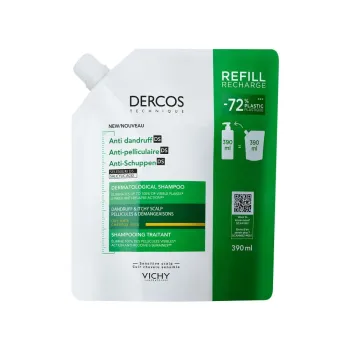 Dercos Anti-Schuppen-Shampoo für trockenes Haar Vichy - Nachfüllpackung 390 ml
