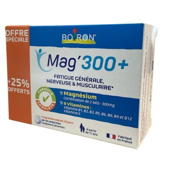 Mag'300 + Boiron - Schachtel mit 80 + 20 Tabletten geschenkt