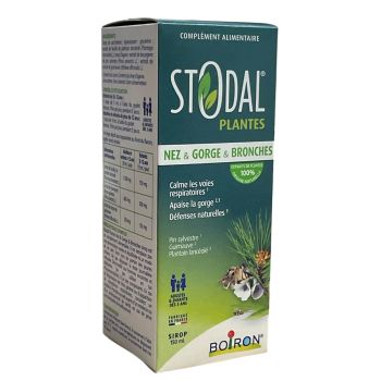 Stodal Pflanzen Sirup Nase Hals Bronchien Boiron - Flasche von 150ml