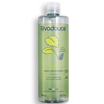 Duschgel 3in1 mit Zedern- und Patchouli-Duft Rivadouce - Flasche mit 400ml