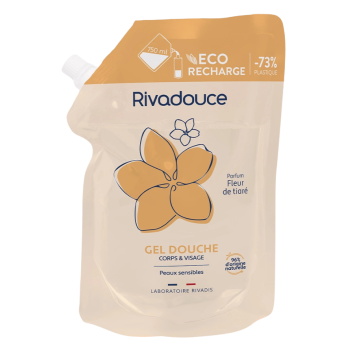 Duschgel Tiaré-Blüte Eco-Nachfüllung Rivadouce - Nachfüllpackung von 750 ml
