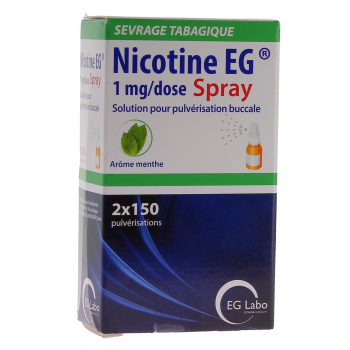 Nikotin EG 1 mg/Dosis Minze - Spray von 15 ml