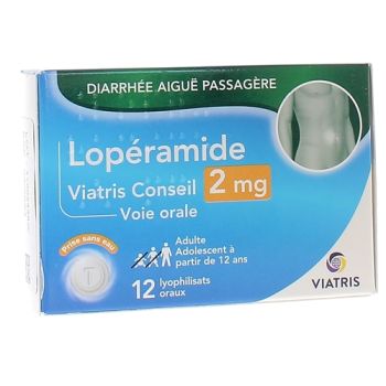 Loperamid 2 mg Viatris Beratung - Packung mit 12 oralen Lyophilisaten
