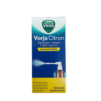 Vorja Citron maux de gorge Vicks - spray de 30ml