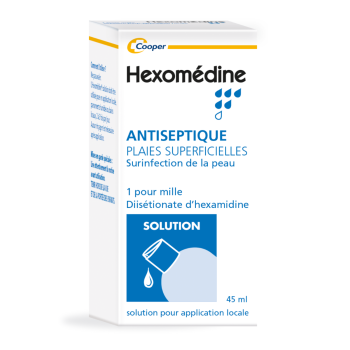 Hexomedine 1/1000 Lösung zur lokalen Anwendung - Flasche mit 45 ml