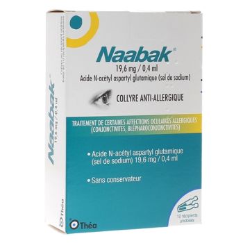 Naabak Augentropfen 19,6 mg/0,4 ml - Packung mit 10 Einzeldosen