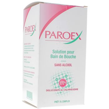 Paroex Lösung für alkoholfreie Mundspülung - Flasche mit 500 ml