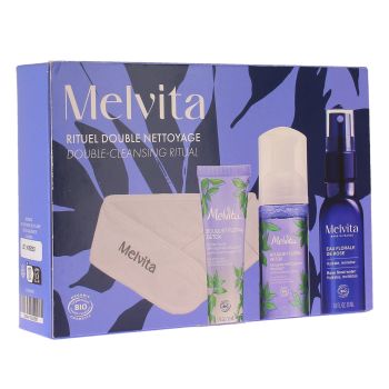 Doppelreinigungsritual Detox-Blütenbouquet Bio Melvita - Set mit 4 Produkten