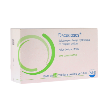 Dacudoses Lösung für die ophthalmologische Spülung in Einzeldosisbehälter Sifi - 24 Einzeldosisbehälter zu 10 ml