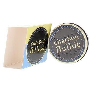 Belloc-Kohle Blähungen 125g - Dose mit 36 Weichkapseln