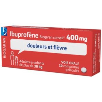 Ibuprofen Biogaran Ratschlag 400mg - 10 filmbeschichtete Tabletten