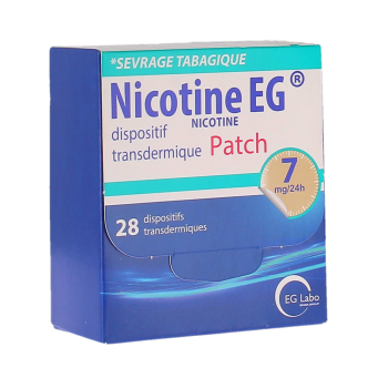 Nikotin EG transdermales System Pflaster 7mg/24h - Packung mit 28 transdermalen Systemen
