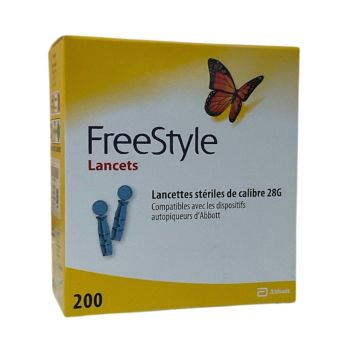 Freestyle Lanzetten Abbott - Pack mit 200 Lanzetten der Größe 28G