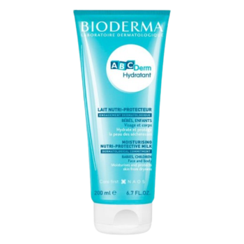 ABCDerm feuchtigkeitsspendende nährende Schutzmilch für Babys und Kinder von Bioderma - Tube mit 200 ml