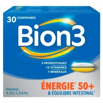 Bion 3 Energie 50+ und intestinale Balance - Packung mit 30 Tabletten
