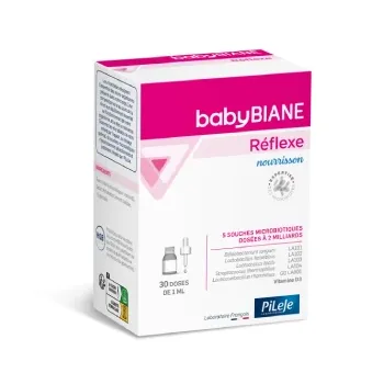 Babybiane Reflex Säugling Pileje - Flasche mit Pipette 30 ml