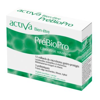Wohlbefinden PréBioPro verzögerte Freisetzung Activa - Packung mit 30 Kapseln