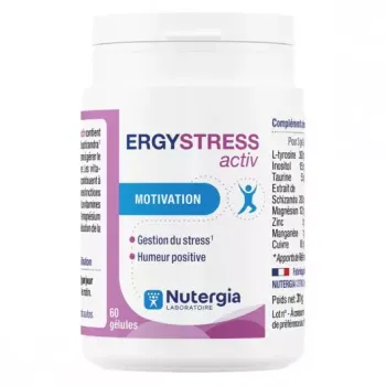 Ergystress Activ Nutergia - Dose von 60 Kapseln