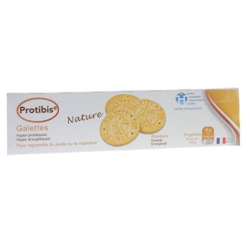 Protibis Galettes natur HP/HC Nutrisens - Schachtel mit 16 Galetten
