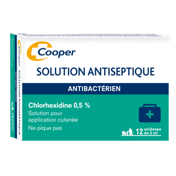 Chlorhexidin 0,5% antiseptische Lösung Cooper - 12 Einzeldosen à 5 ml