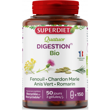 Quatuor Verdauung Bio Super Diet - Dose von 150 Kapseln