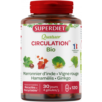 Quatuor Circulation bio Super Diet - Dose von 120 Kapseln