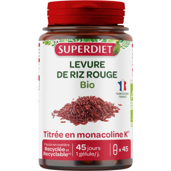 Bio Rote Reis Hefe Super Diet - Dose mit 45 Kapseln
