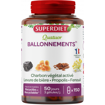 Quatuor Blähungen bio Super Diet - Dose mit 150 Kapseln