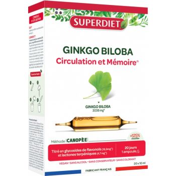 Ginkgo Biloba bio Super Diet - 20 Ampullen zu 15 ml