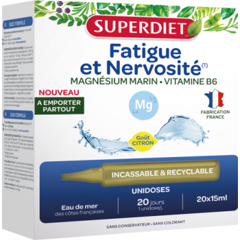 Erschöpfung und Nervosität Superdiet - Box mit 20 Einzeldosen à 15 ml