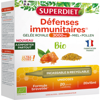 Bio-Immunabwehr Superdiet - Box mit 20 Einzeldosen à 15 ml