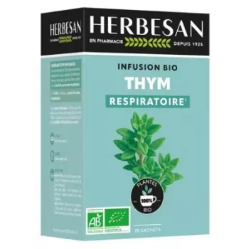 Thym-Atmungsinfusion bio Herbesan - Box mit 20 Beuteln