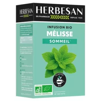 Bio Melisse Schlaftee Herbesan - 20 Beutel Box