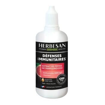Grapefruitkernextrakt 1200mg Herbesan - 100ml Tropfflasche