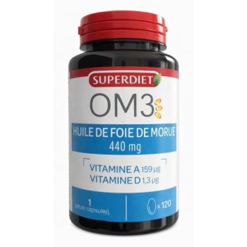 OM3 Lebertran Super Diet - Dose von 120 Kapseln