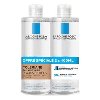 Tolériane Mizellenwasser für empfindliche Haut La Roche-Posay - Sonderangebot 2er-Pack mit 400ml Flaschen