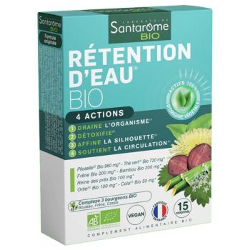 Wasserretention bio Santarome - Packung mit 15 Tabletten