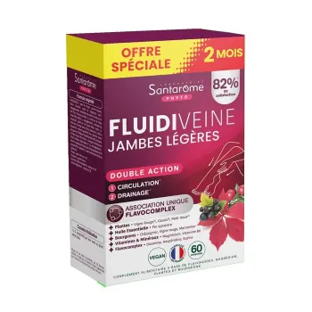 Fluidiveine leichte Beine Santarome - Sonderangebot 2 Monate 60 Tabletten