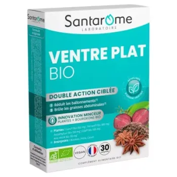 Flacher Bauch bio Santarome - Packung mit 30 Tabletten