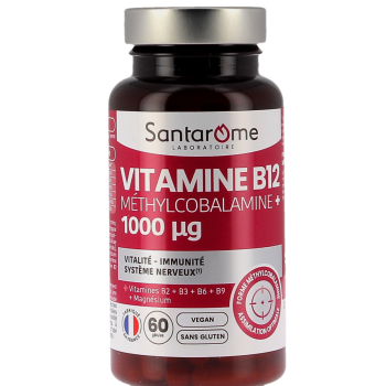 Vitamin B12 Methylcobalamin+ 1000µg Santarome - 60 capsules