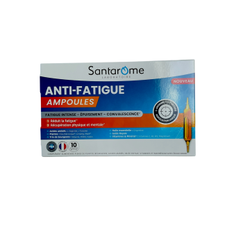 Anti-fatigue ampoules Santarome - boite de 10 ampoules de 15ml