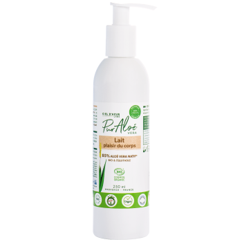 Körperpflege Milch Bio Aloe Vera 30% Reines Aloe - Flasche mit 250 ml