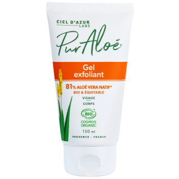 Aloe Vera Peelinggel 81% Bio Pur Aloé - Tube mit 150 ml