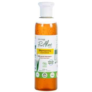 Shampoo Behandlung Aloe Vera 70% Bio Pur Aloé - Flasche mit 250 ml