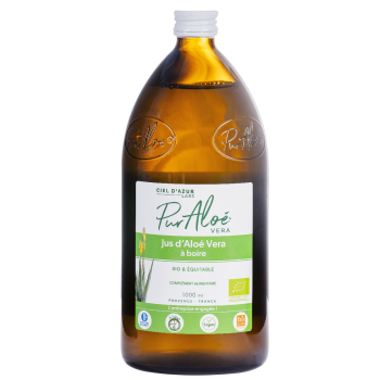Bio Aloe Vera Saft zum Trinken Pur Aloé - Flasche 1000 ml