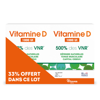 Vitamin D 1000UI Vitavea - 2er Pack mit 90 Tabletten
